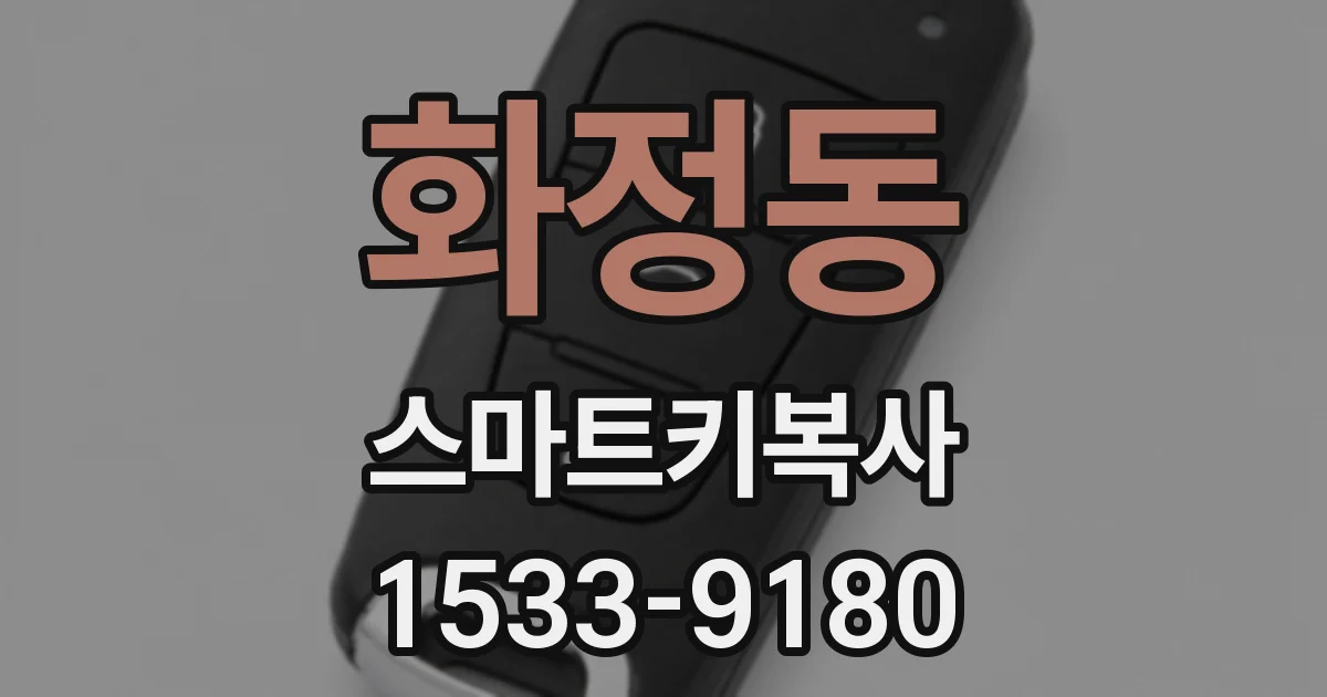 화정동 스마트키복사
