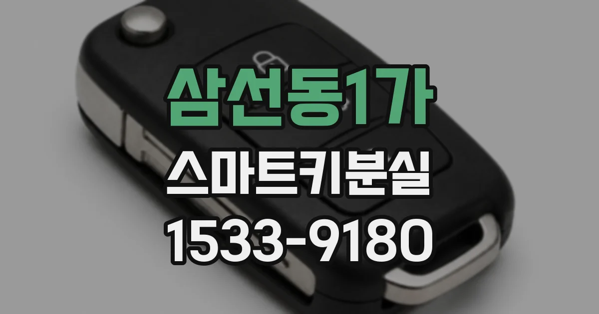 삼선동1가 스마트키분실