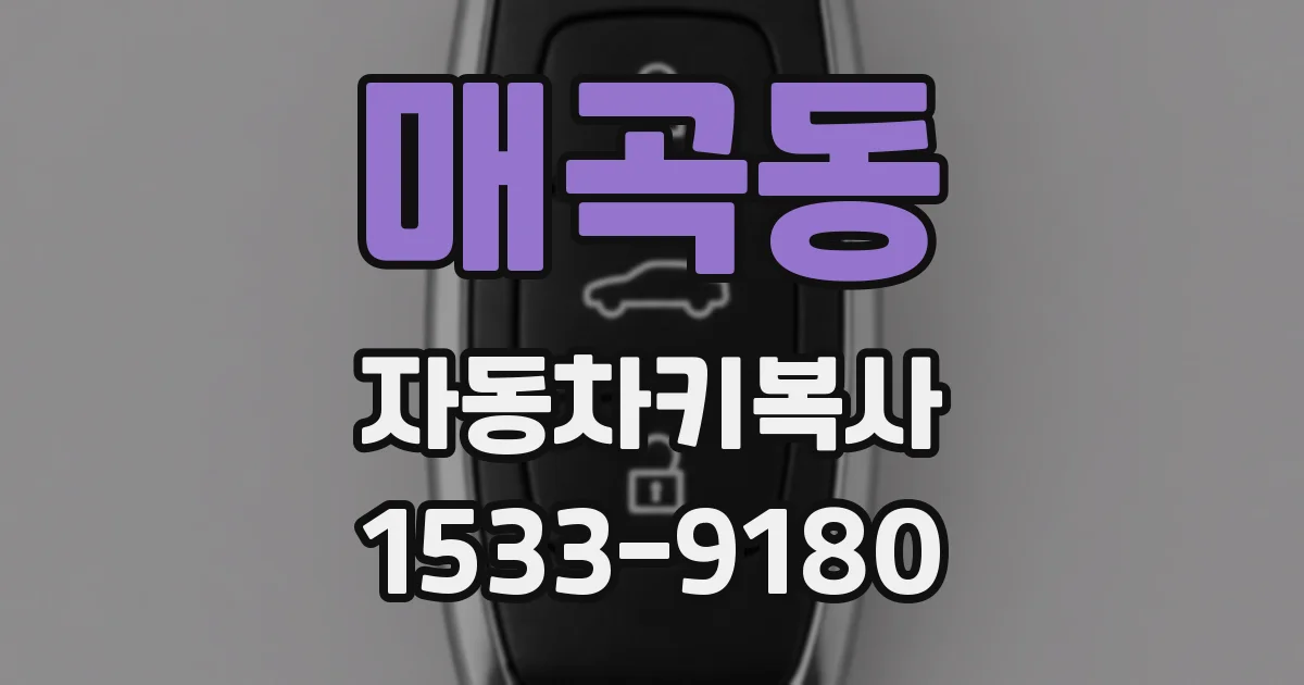 매곡동 자동차키복사