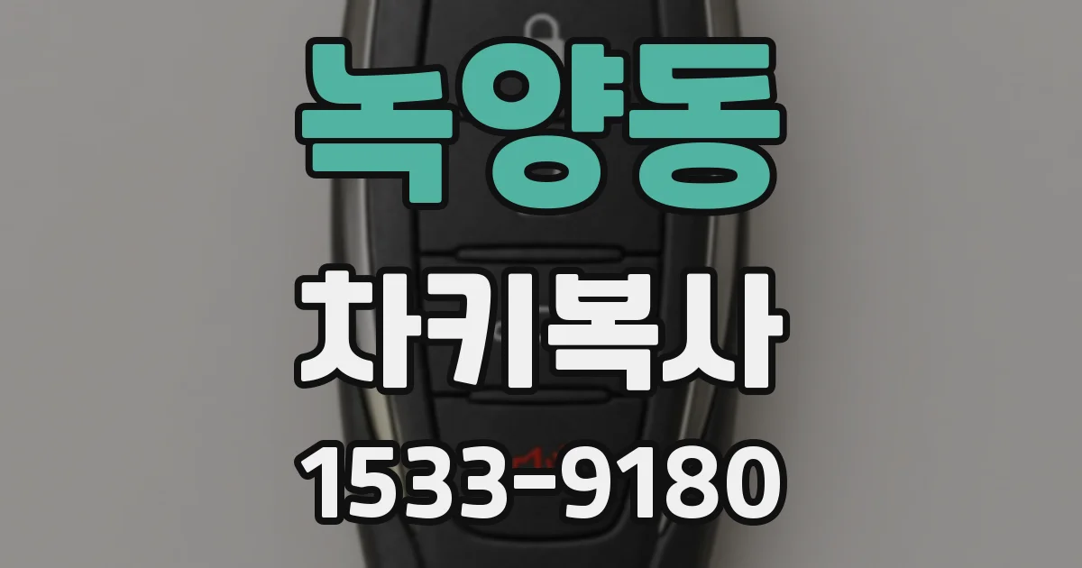 녹양동 차키복사