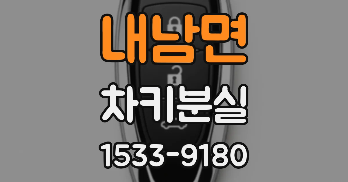 내남면 차키분실