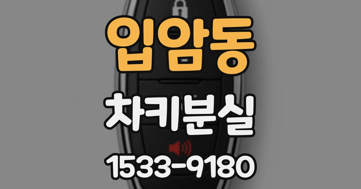 입암동 차키분실