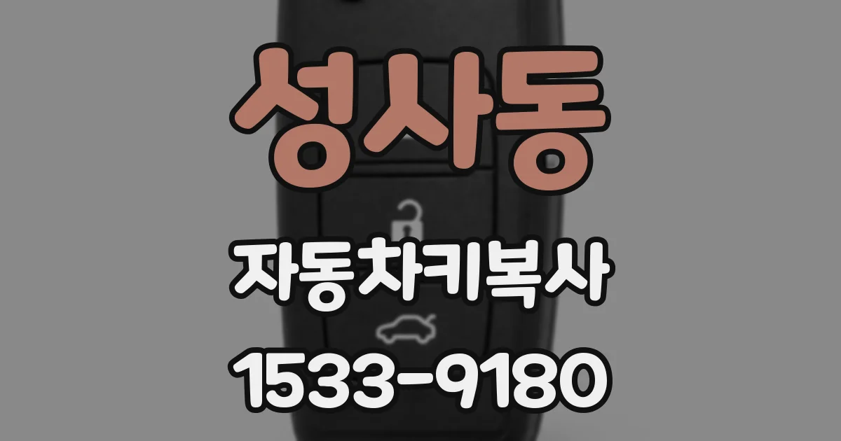 성사동 자동차키복사