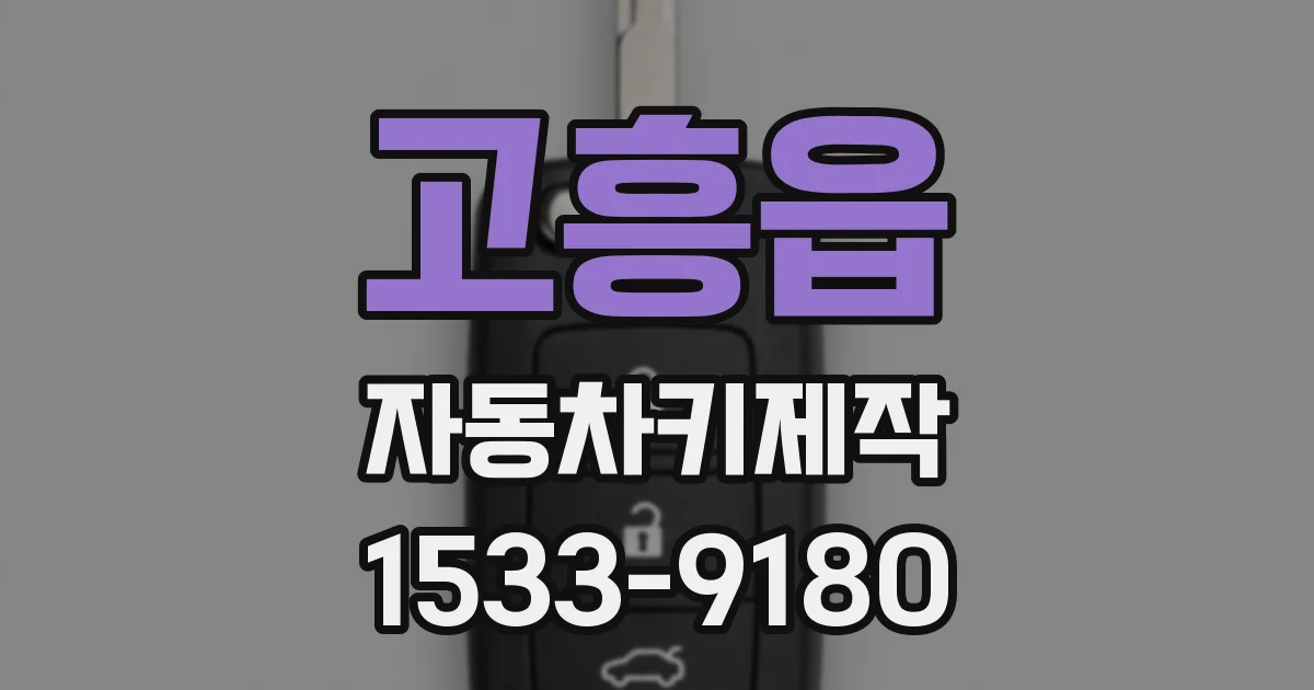 고흥읍 자동차키제작