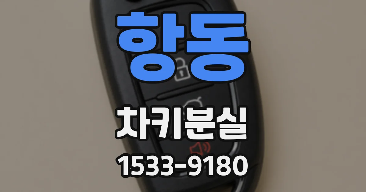 항동 차키분실