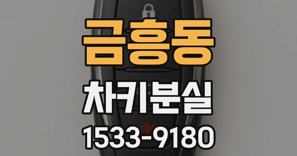 금흥동 차키분실