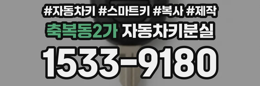 축복동2가 자동차키분실