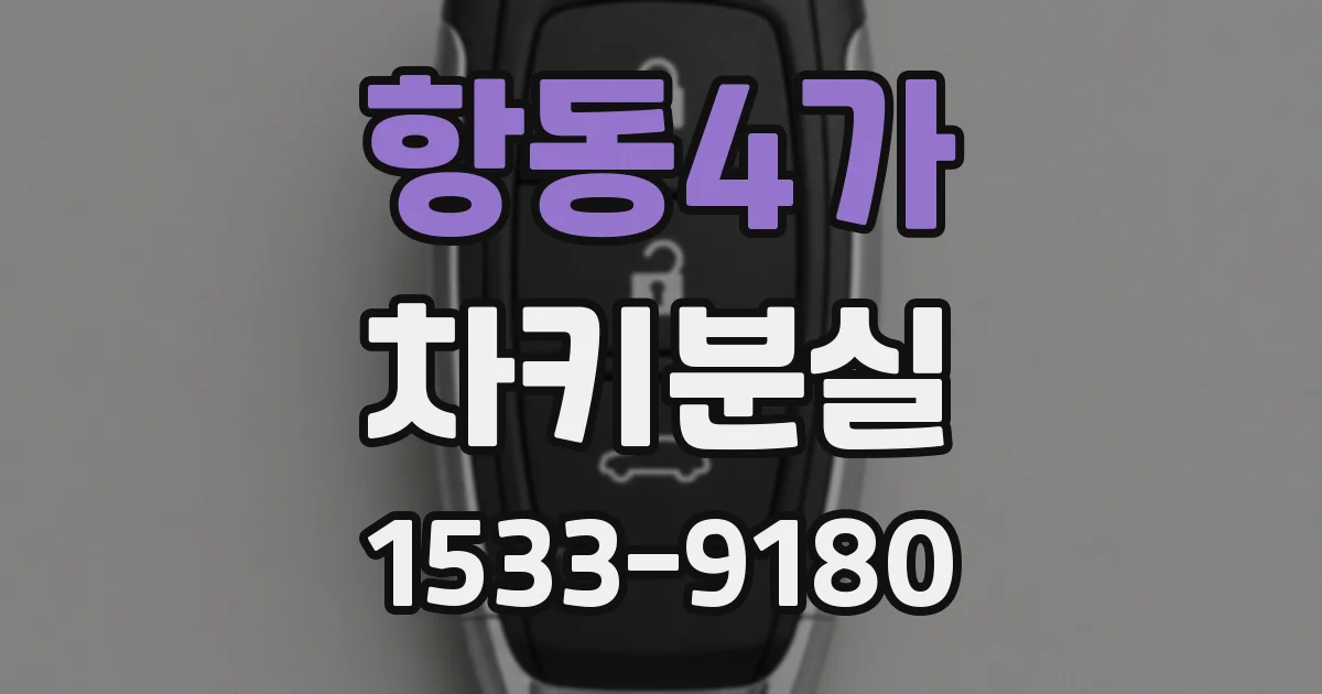 항동4가 차키분실