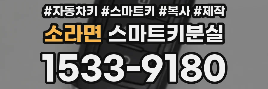 소라면 스마트키분실