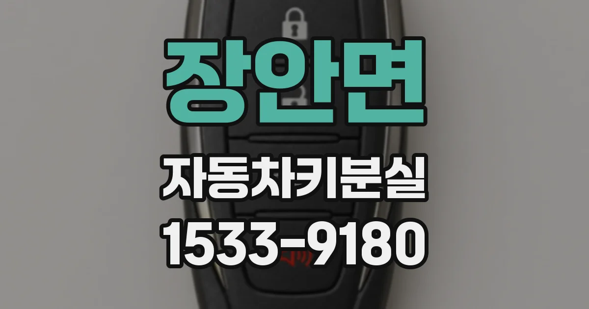 장안면 자동차키분실