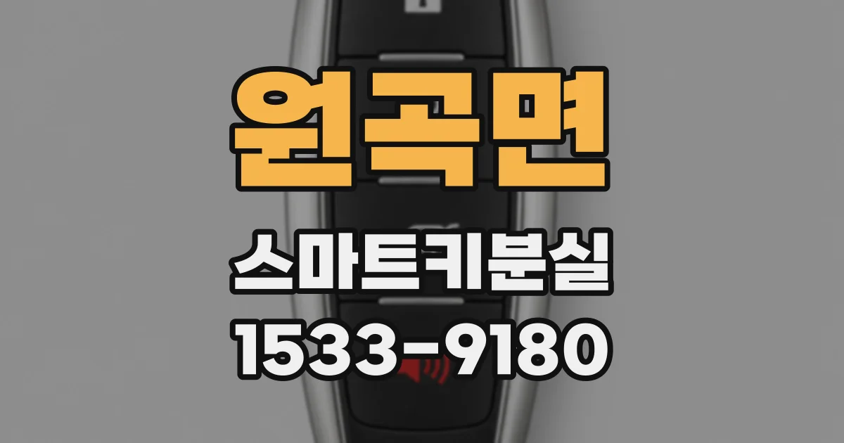 원곡면 스마트키분실