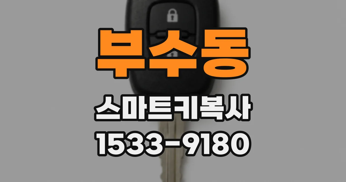 부수동 스마트키복사