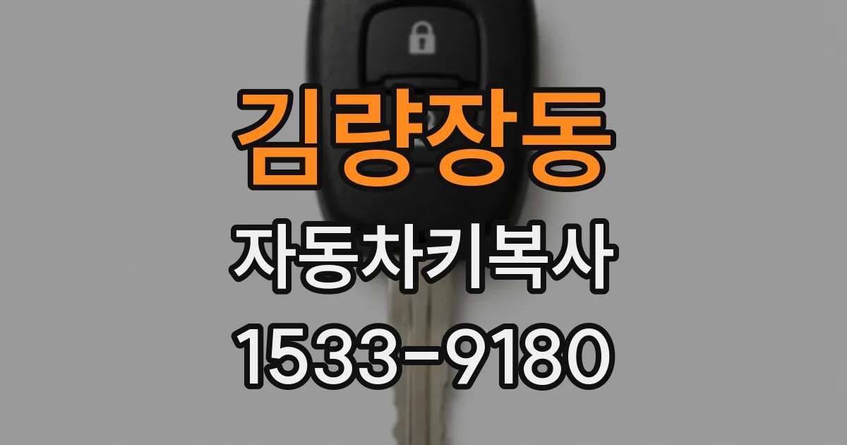 김량장동 자동차키복사