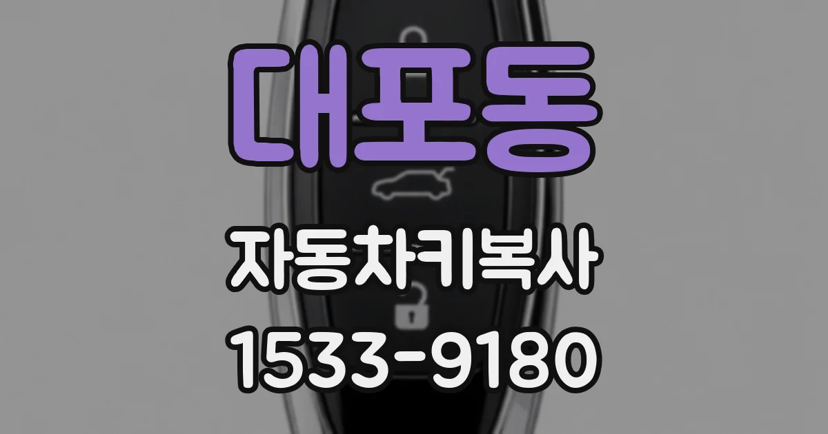대포동 자동차키복사