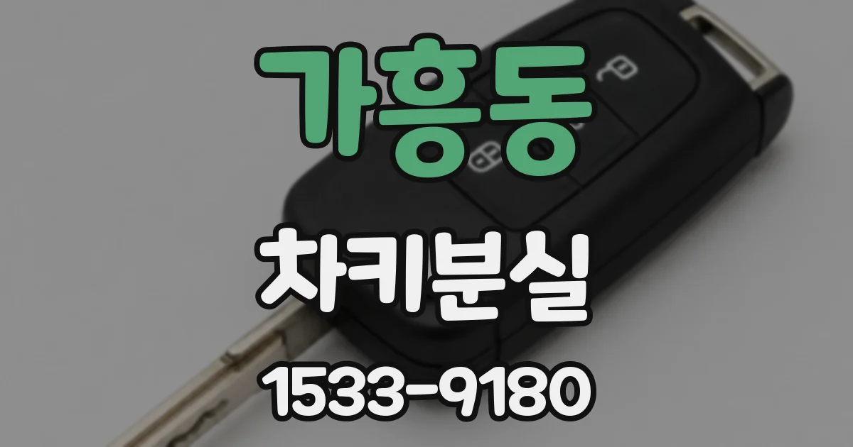 가흥동 차키분실