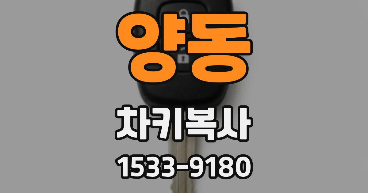 양동 차키복사