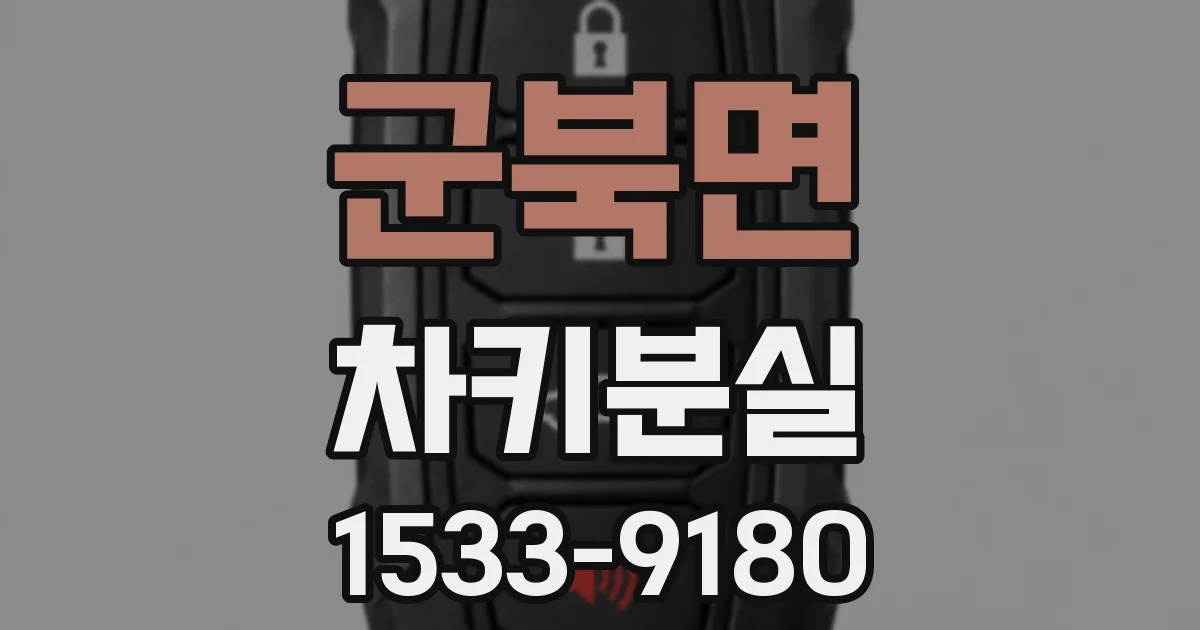 군북면 차키분실