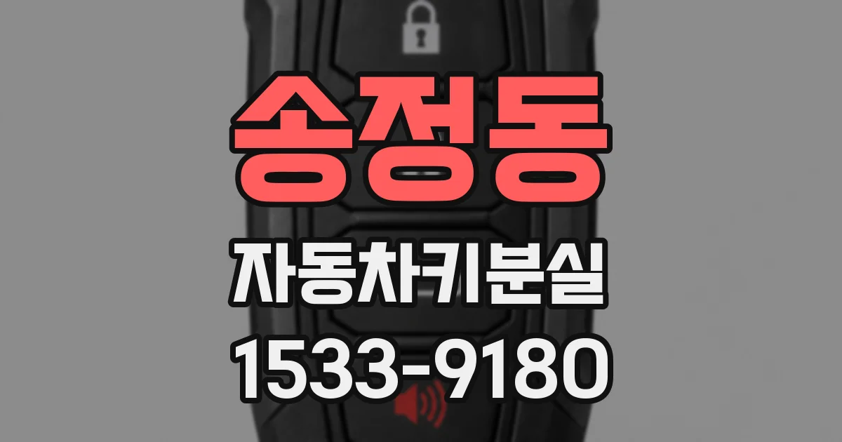 송정동 자동차키분실