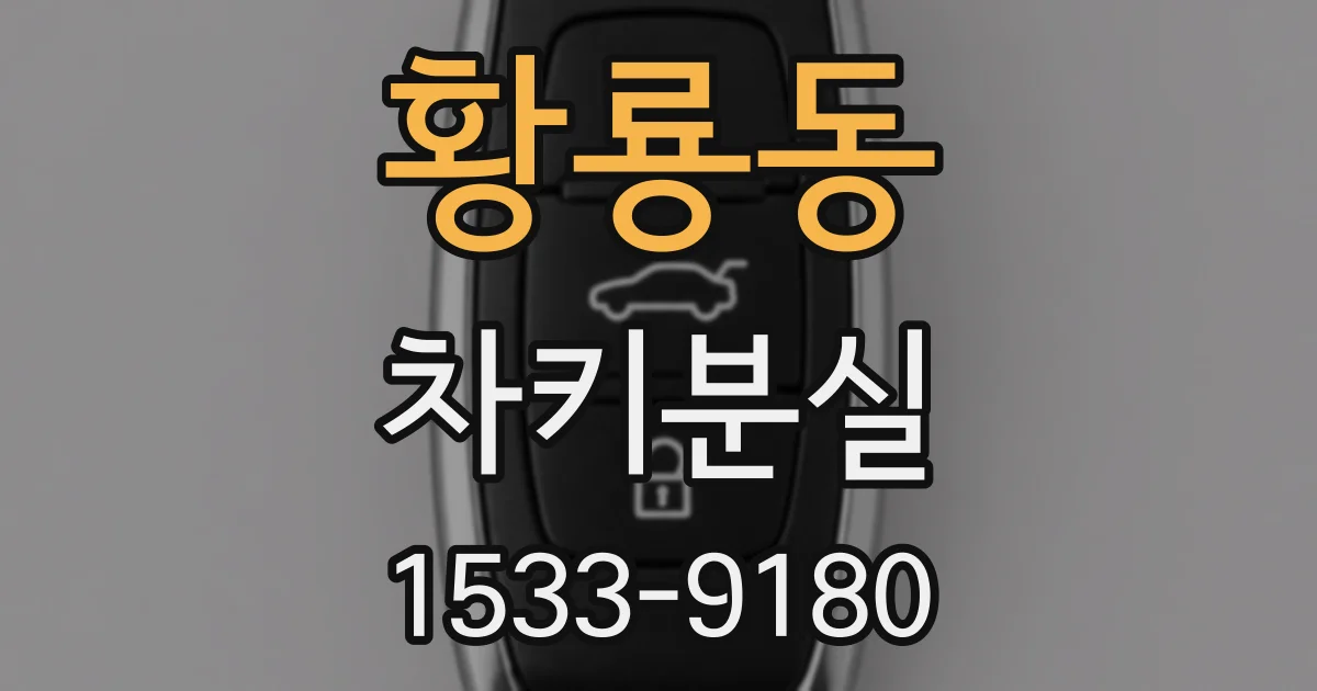 황룡동 차키분실