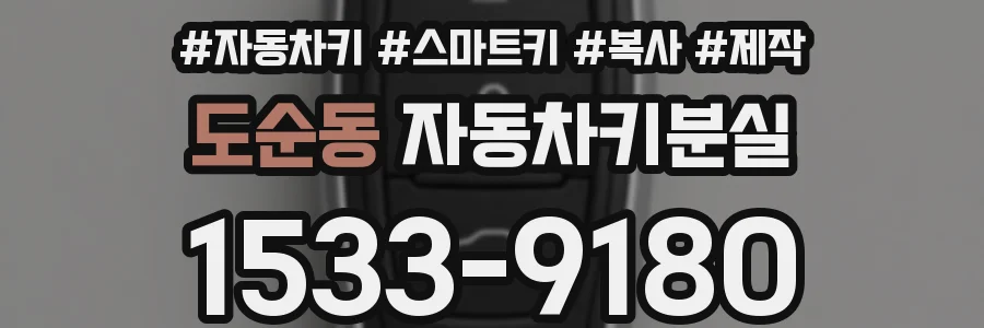 도순동 자동차키분실