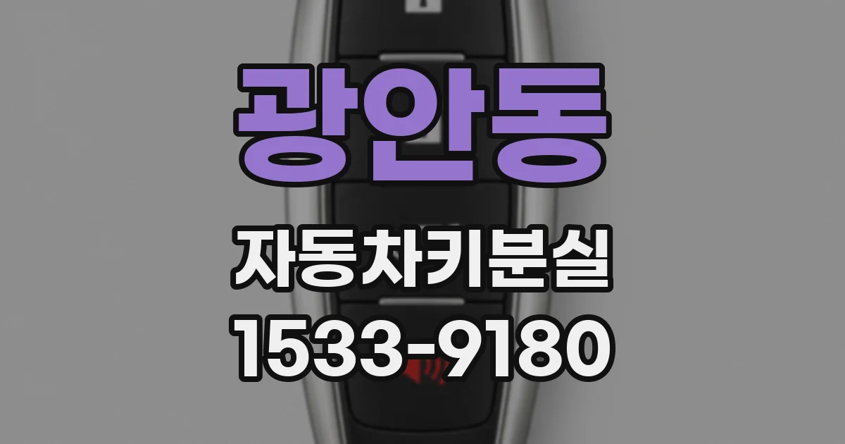 광안동 자동차키분실