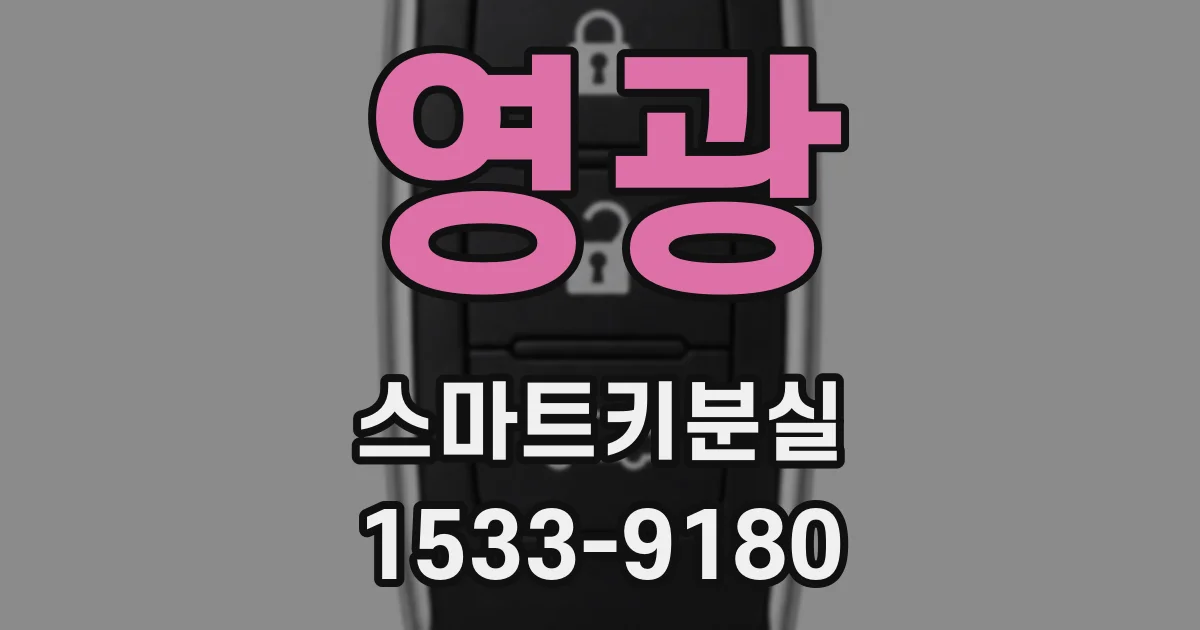 영광 스마트키분실