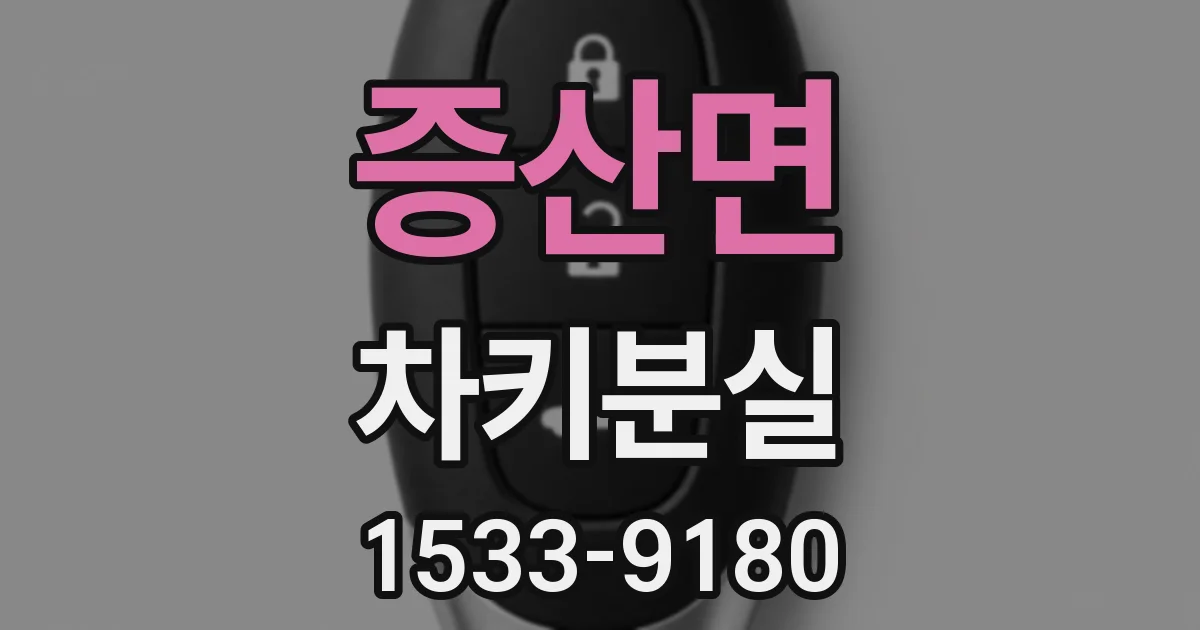 증산면 차키분실