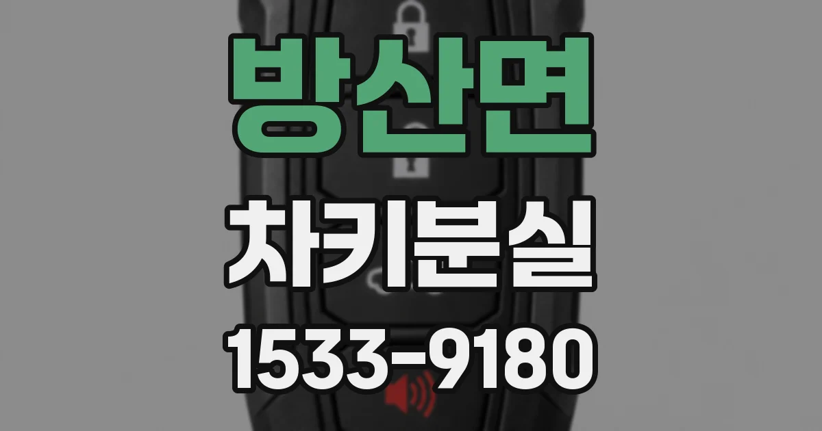방산면 차키분실