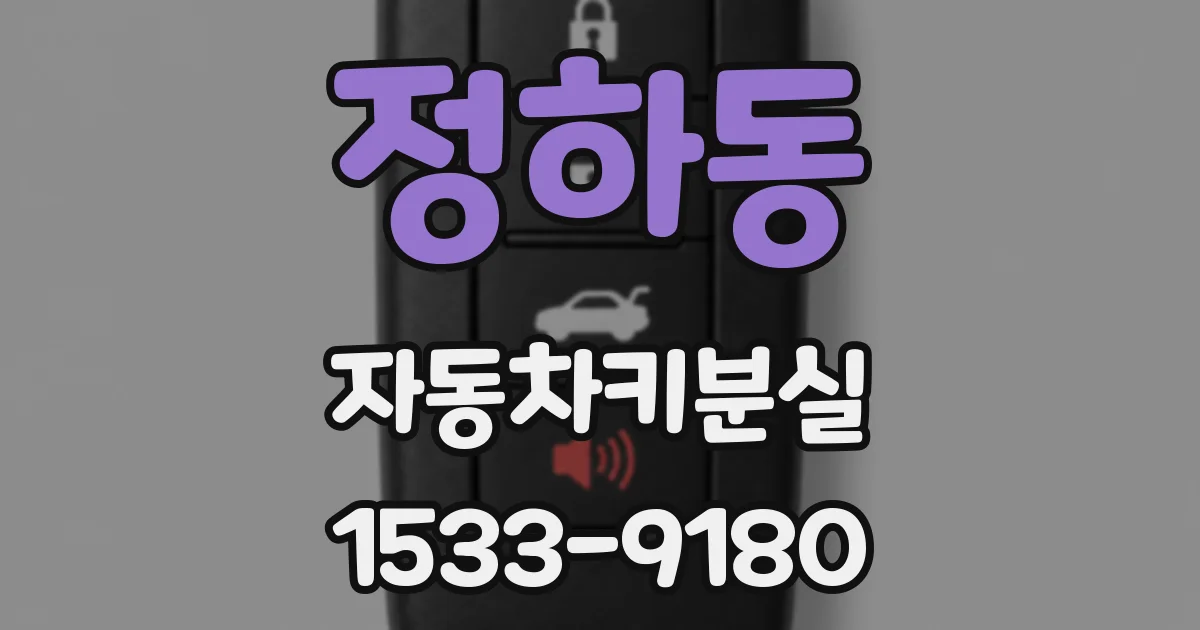 정하동 자동차키분실