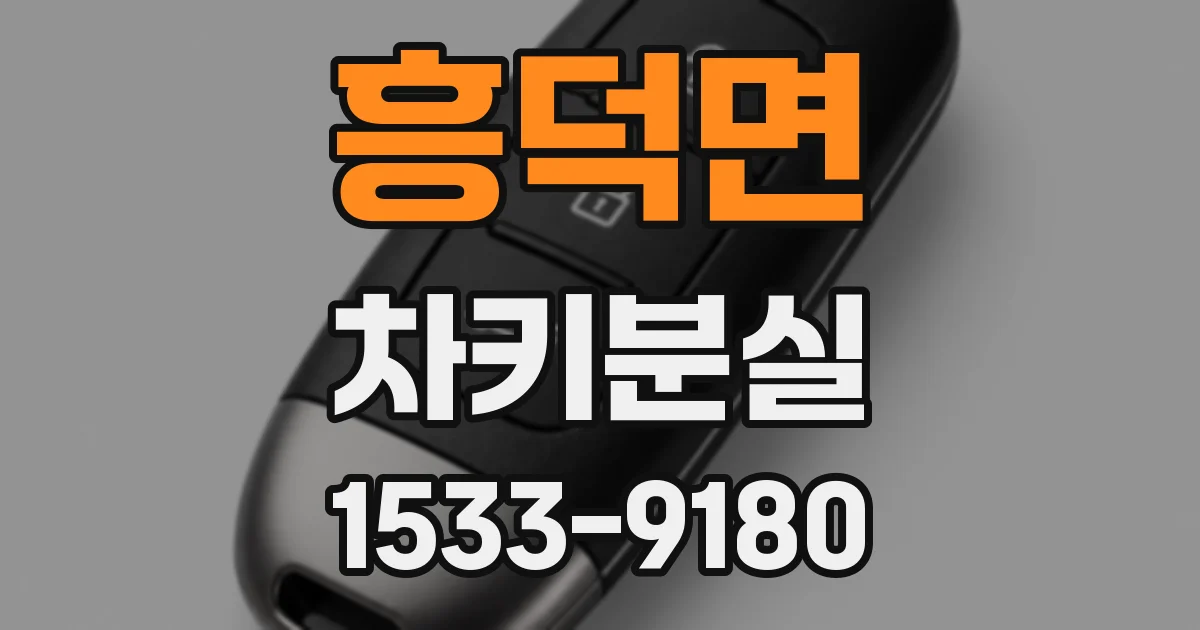 흥덕면 차키분실