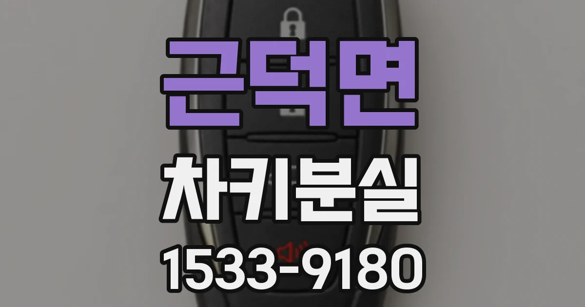 근덕면 차키분실