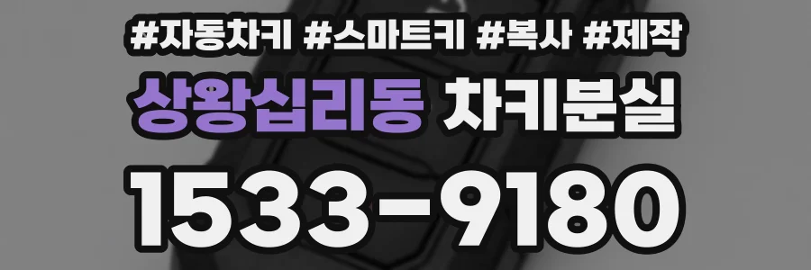 상왕십리동 차키분실
