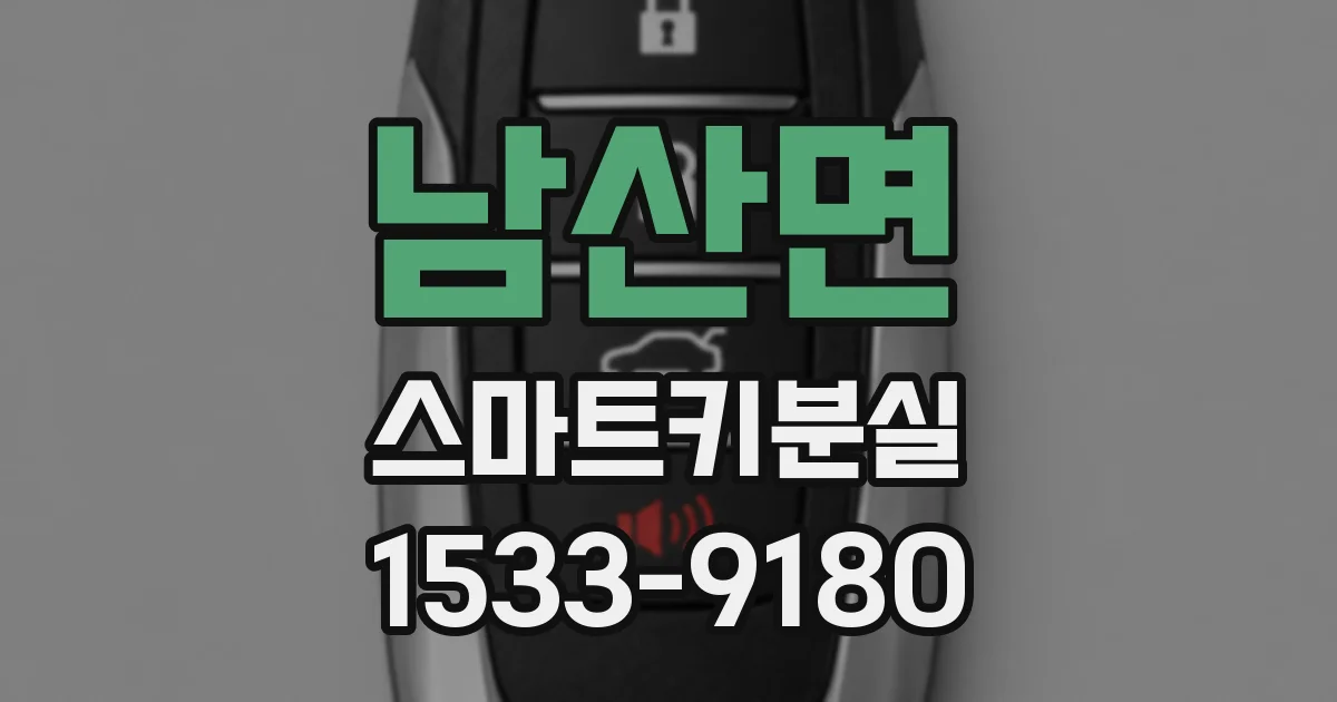 남산면 스마트키분실