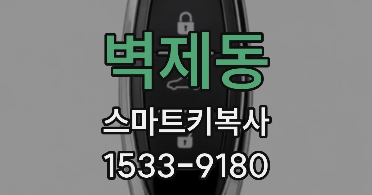 벽제동 스마트키복사