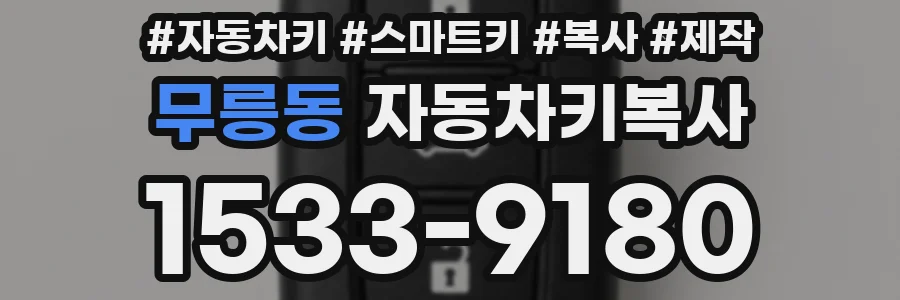 무릉동 자동차키복사