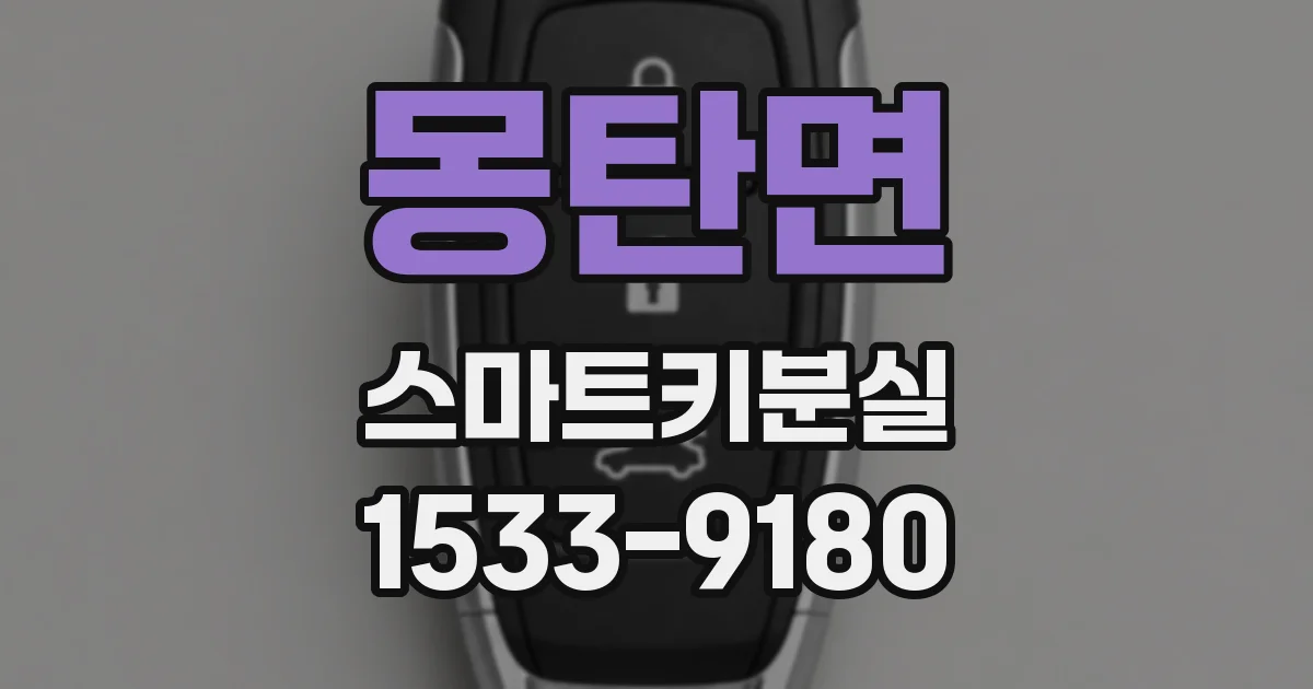 몽탄면 스마트키분실