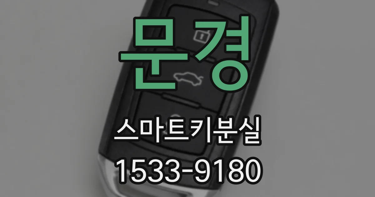문경 스마트키분실