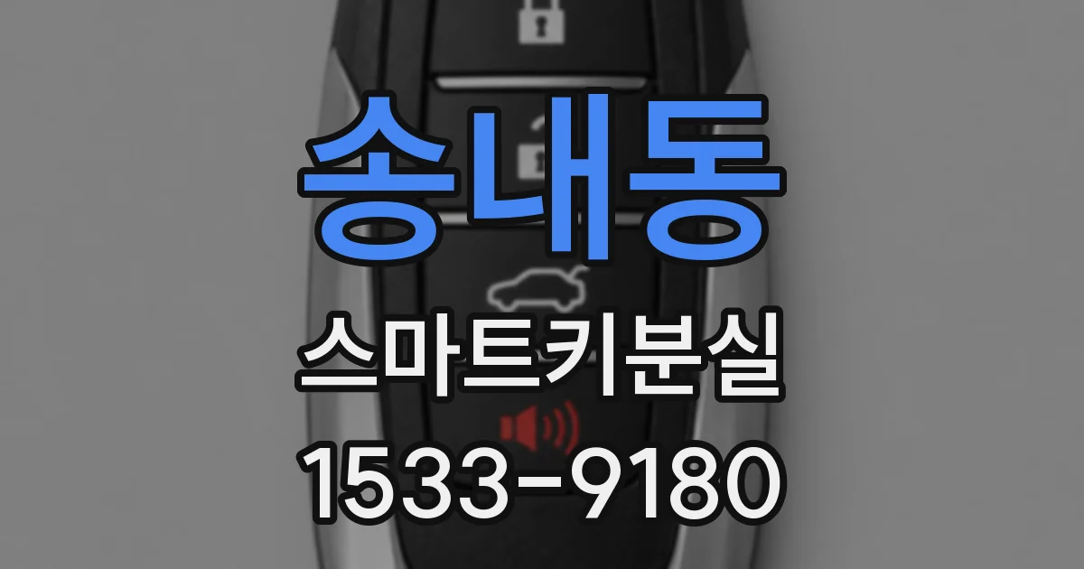 송내동 스마트키분실