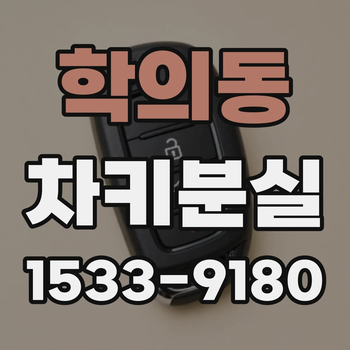 학의동 차키분실