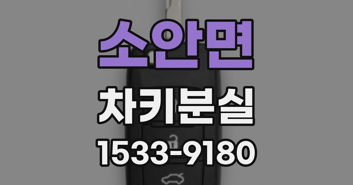 소안면 차키분실