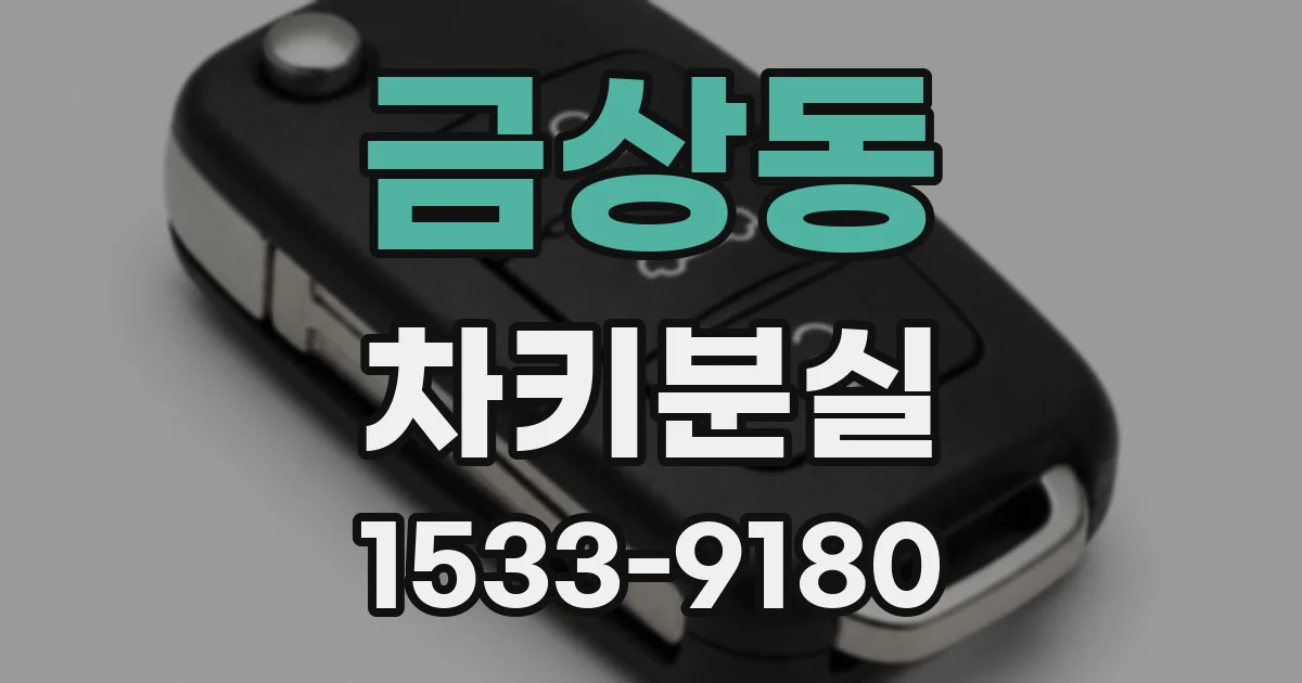 금상동 차키분실
