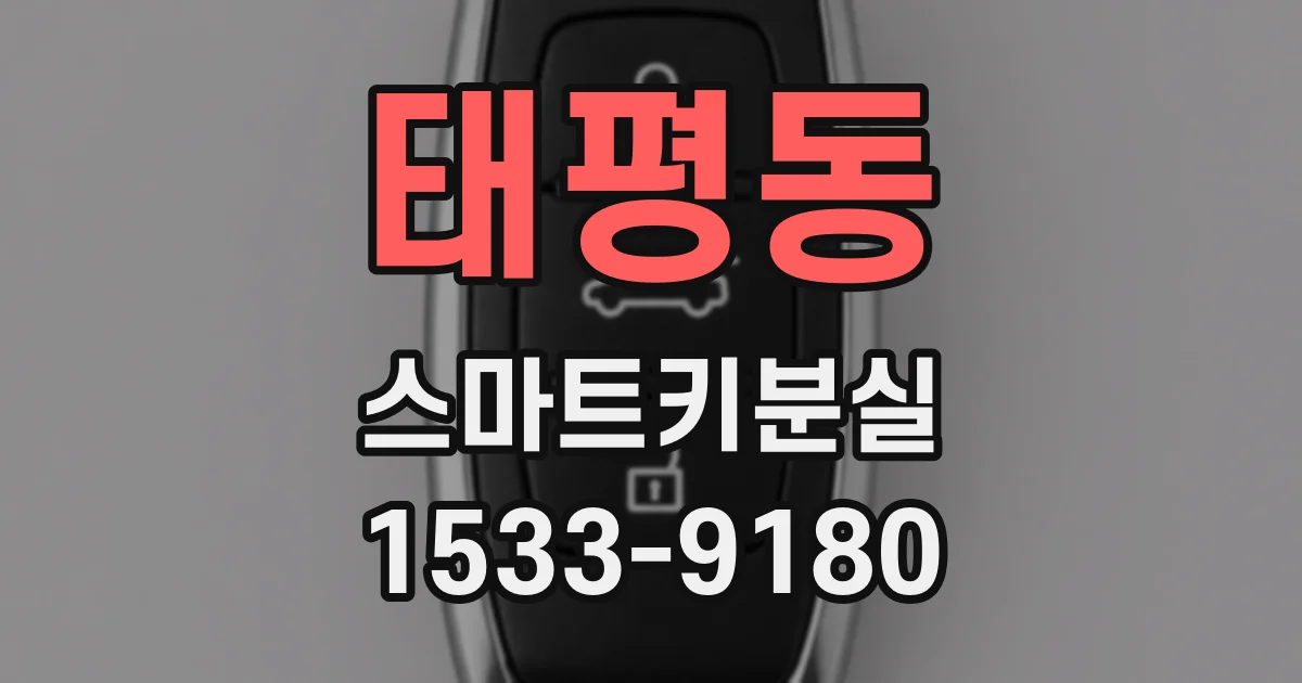 태평동 스마트키분실