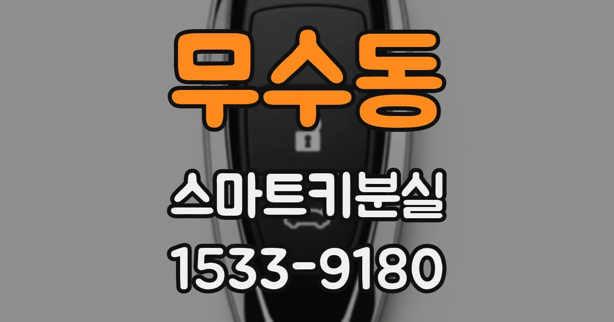 무수동 스마트키분실