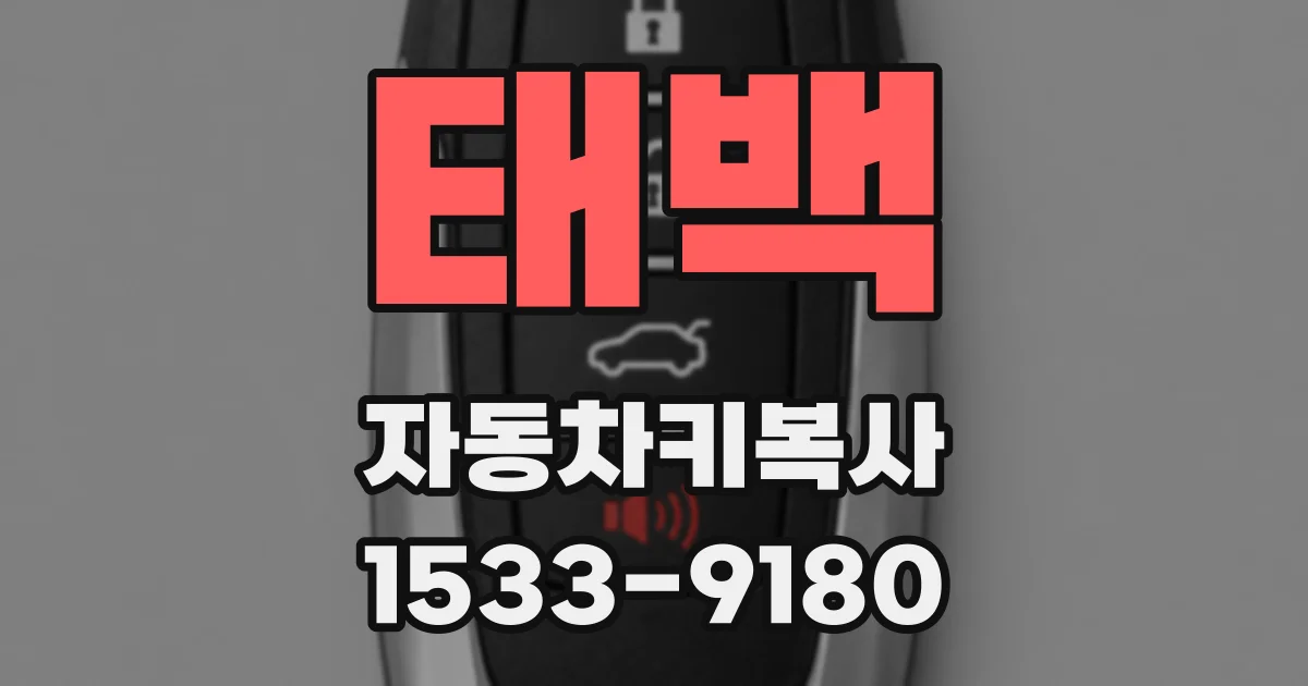 태백 자동차키복사