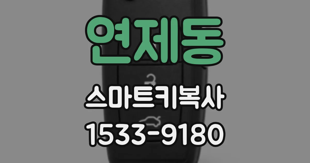 연제동 스마트키복사