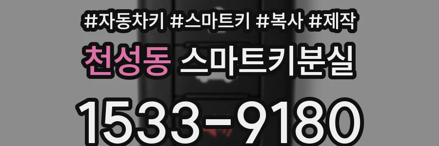 천성동 스마트키분실