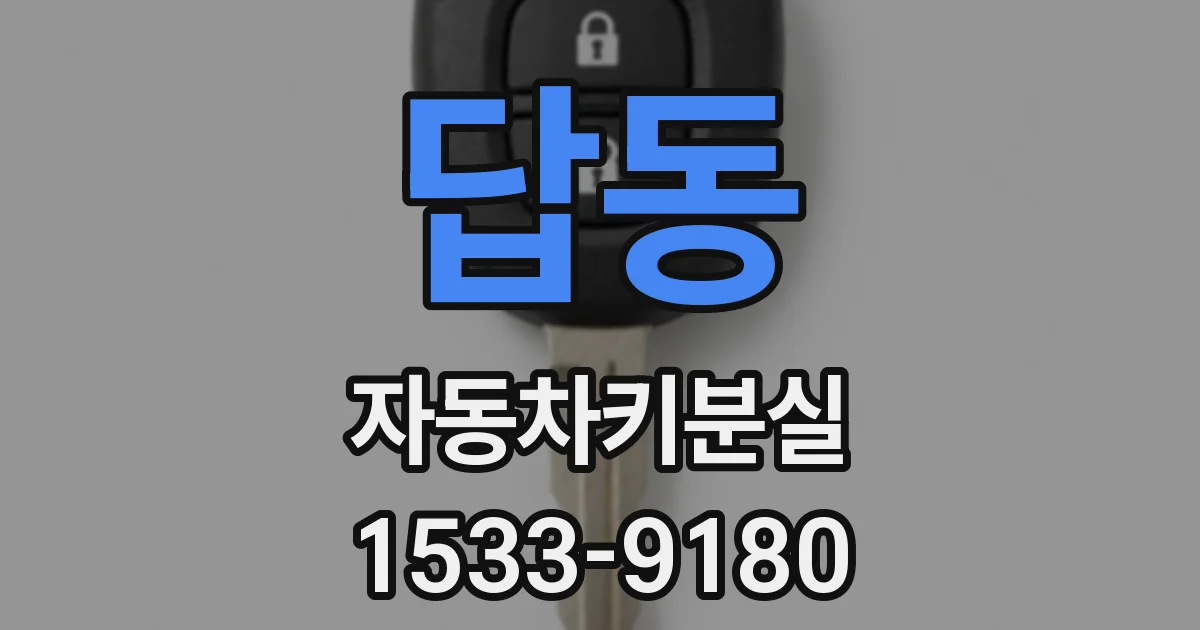 답동 자동차키분실