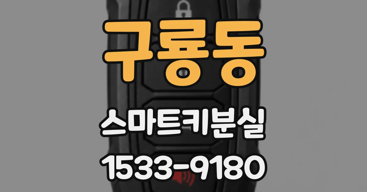 구룡동 스마트키분실