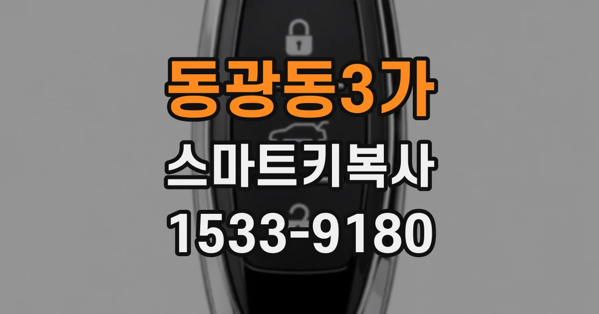 동광동3가 스마트키복사