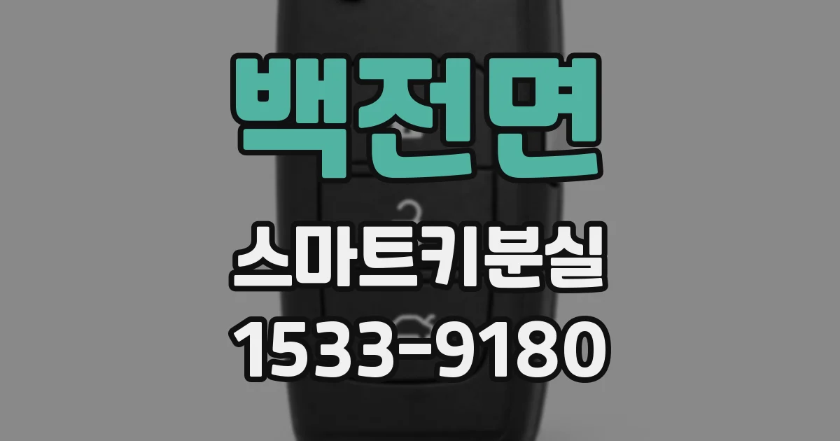 백전면 스마트키분실
